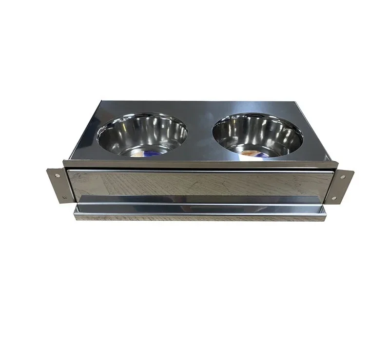 Voedercassette 2 vaks breed - 13 CM(incl. bakjes)