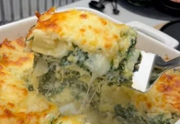8. Spinach lasagna