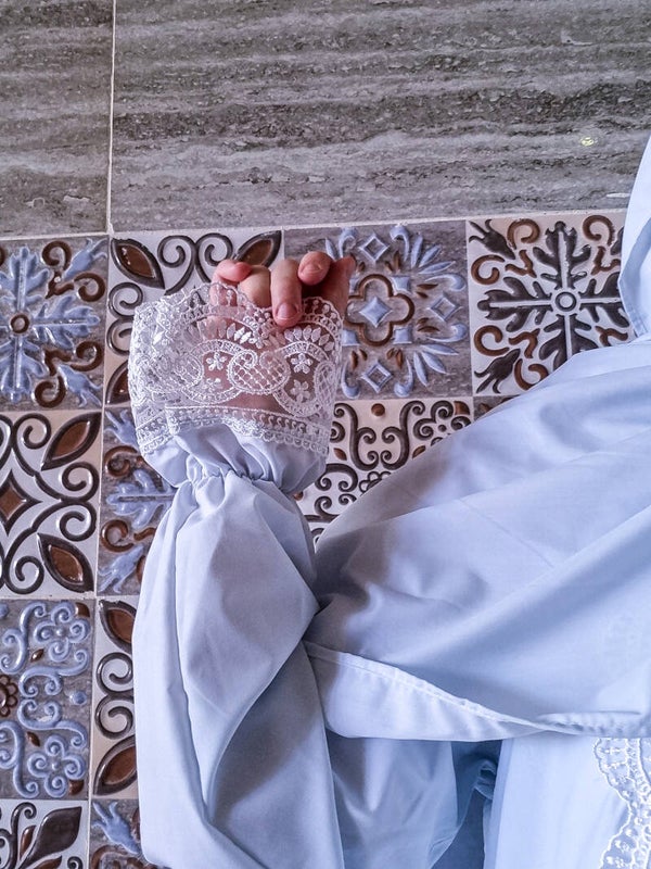 New ! Elegance Lace - Spezial Prayer Dress - Sky Blue