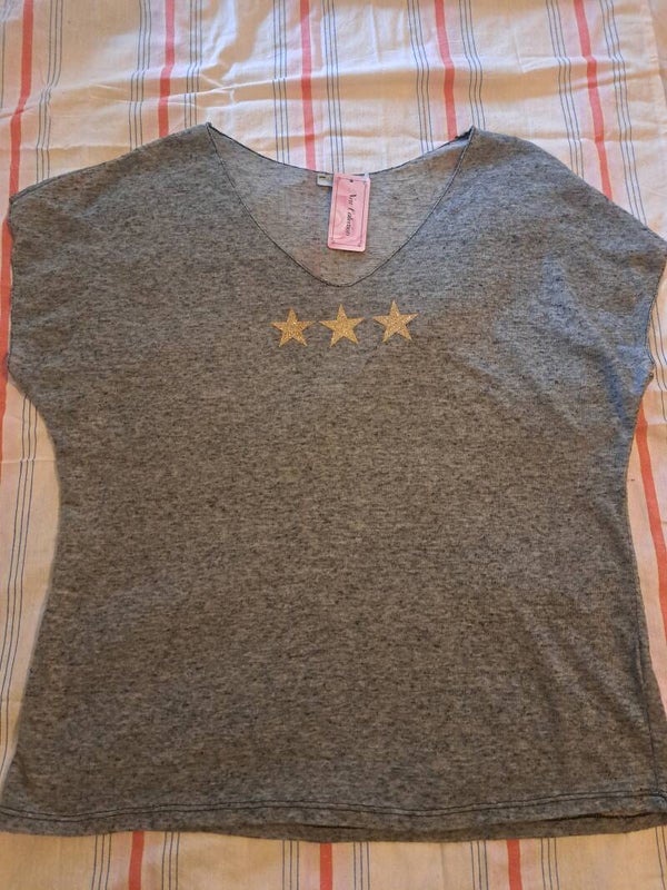 T shirt étoile chiné