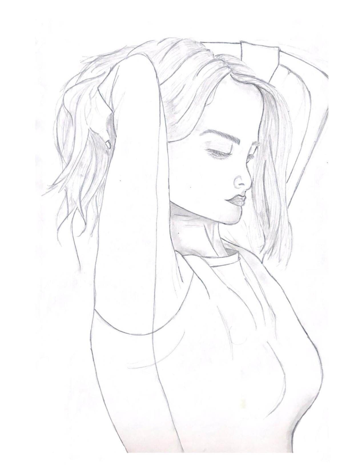 Dessin d'une femme