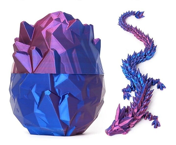3D Printed Dragon And Egg