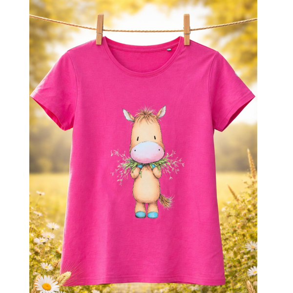 Shirt met mascotte roze