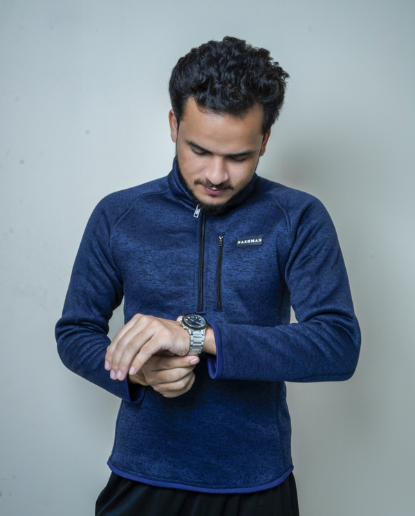 Quarterzip - Navy Blue - Perfect Fit