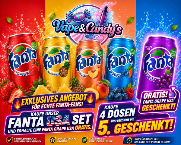 🔥 Exklusives Angebot für echte Fanta-Fans! 🔥 Hol dir jetzt das Fanta USA Set
