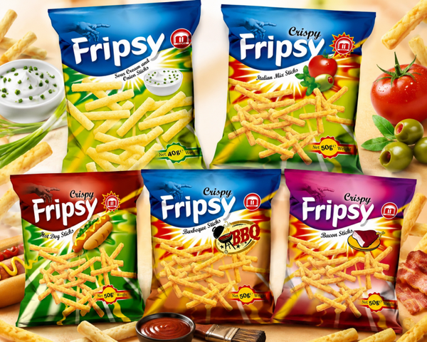 Fripsy Chips 5er Set – Knuspriger Snack-Mix mit verschiedenen Sorten