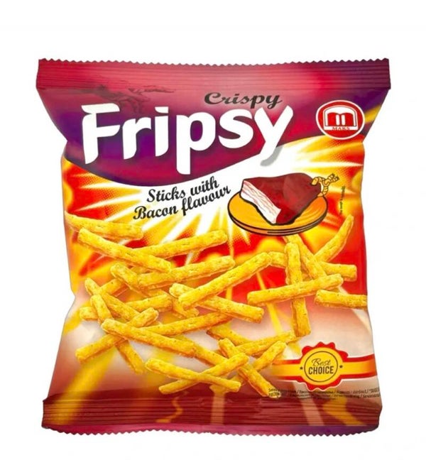 Fripsy Crispy Sticks Bacon Flavour – Knuspriger Snack mit herzhaftem Geschmack 50g