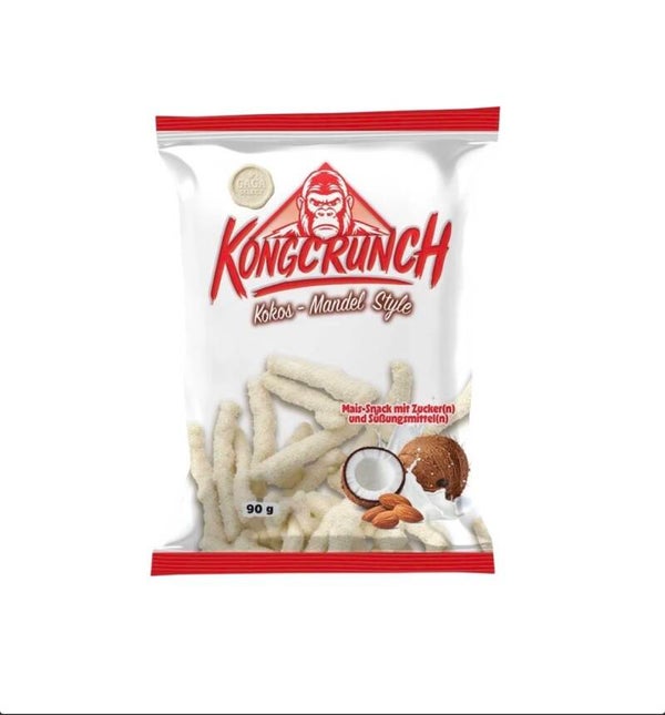 Kong Crunch Kokos-Mandel Style 90g – Süßer Snackgenuss mit exotischer Note