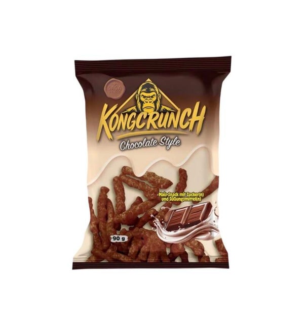 KongCrunch Chocolate Style – Süßer Mais-Snack mit feinem Schokoladengeschmack (90g)