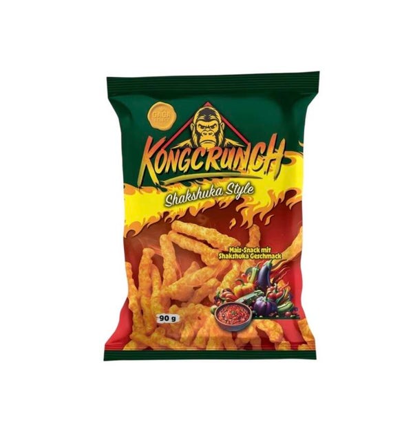 KongCrunch Shakshuka Style – Würziger Mais-Snack mit orientalischem Twist 90g