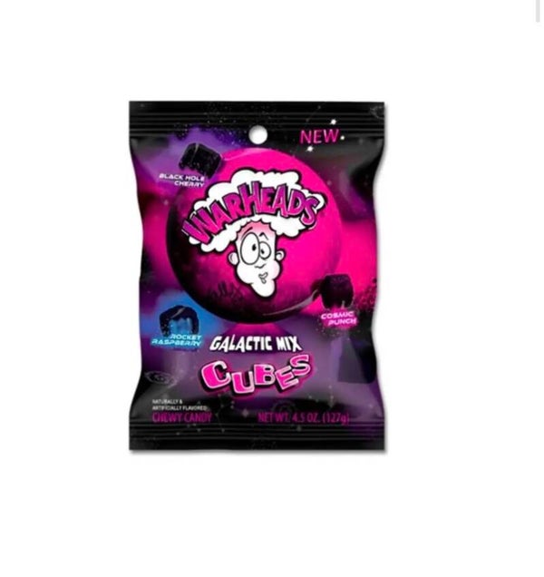 Warheads Galactic Mix Cubes – Extrem saurer Kaugummi-Spaß im Galaxy-Style