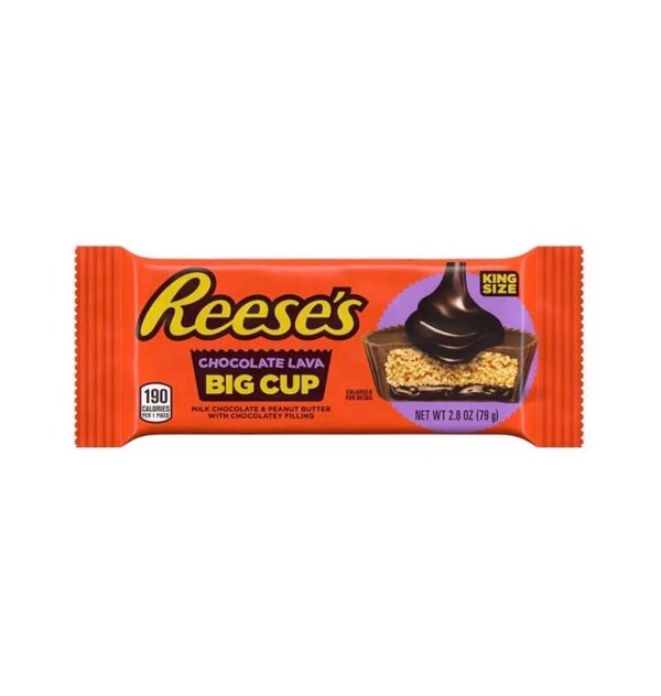 Reese’s Chocolate Lava Big Cup King Size – Schokolade trifft flüssigen Erdnussbutter-Kern 79g