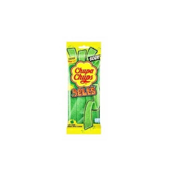 Chupa Chups Sour Belts – Saure Apfel Fruchtbänder 90g