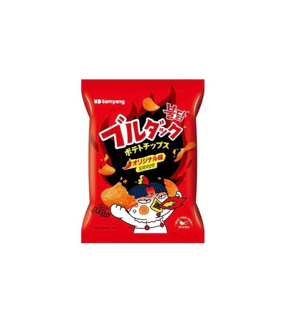 SAMYANG Buldak Chips Original – Extrem würziger Knabbersnack mit feuriger Schärfe