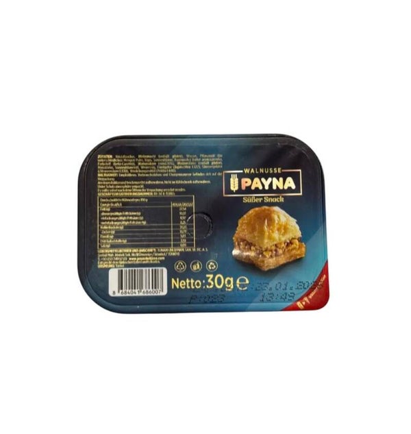 PAYNA Baklava Walnuss 30g – Orientalische Süßspeise mit knusprigem Blätterteig & feinen Walnüssen