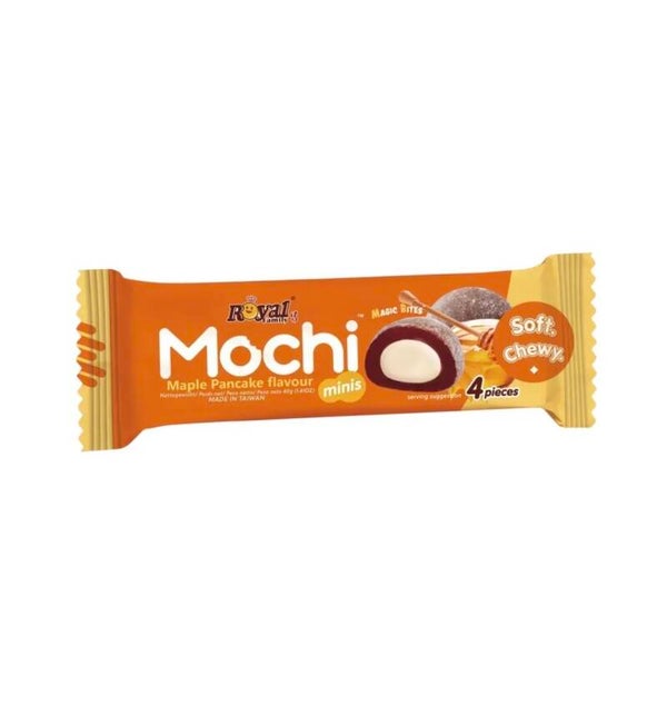 ROYAL FAMILY Mochi Riegel Maple Pancake 40g – Weicher Mochi-Snack mit süßem Ahorn-Pancake Geschmack