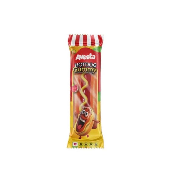Avesta Hotdog Gummy – Fruchtgummi im Hotdog-Design mit Fruchtgeschmack