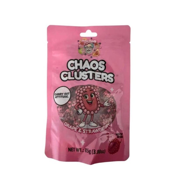 Chaos Clusters Grape & Strawberry – Knusprige Candy-Clusters mit Trauben- und Erdbeer-Geschmack
