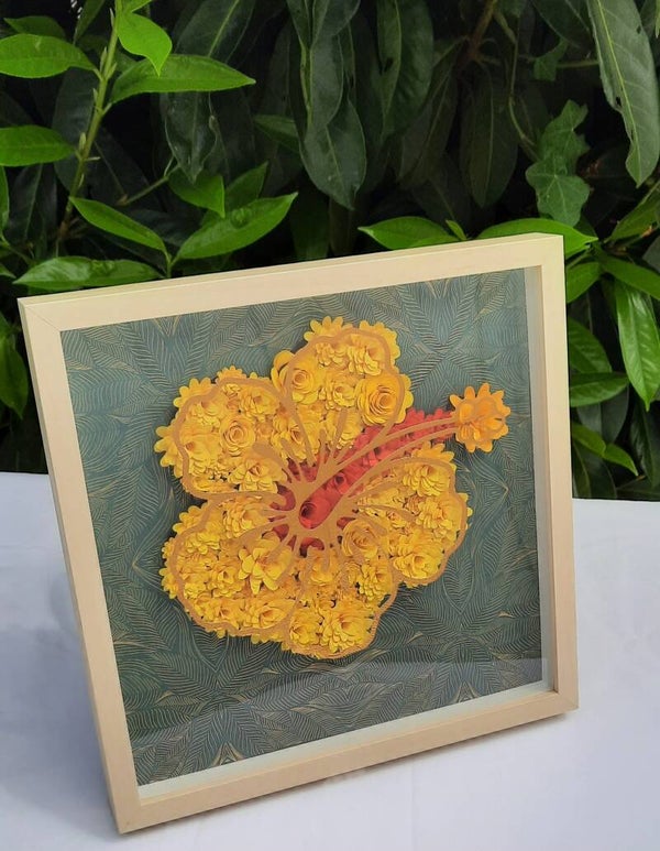 Cadre " Hibiscus"