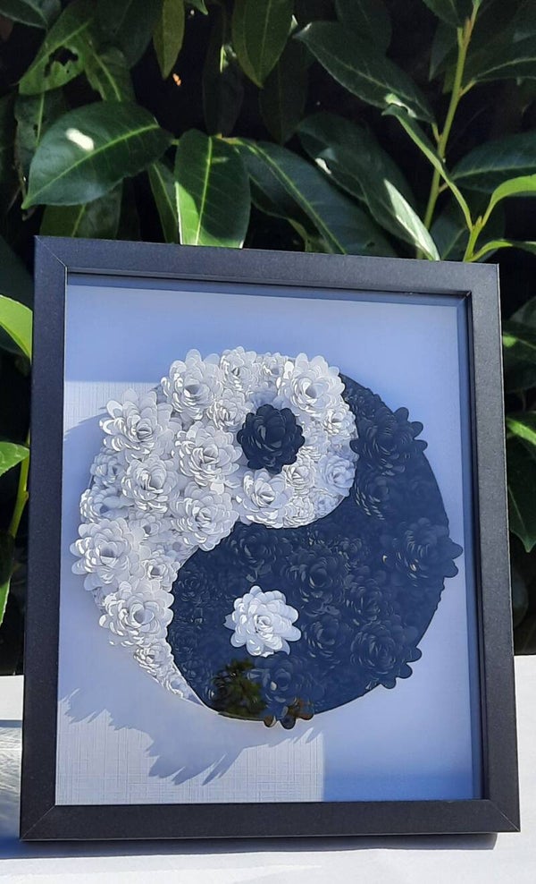 Cadre " le Yin et le Yang "