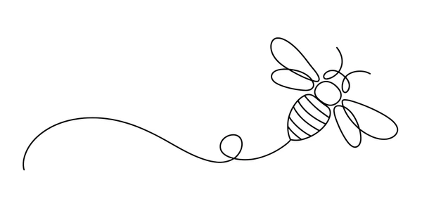 Dessin d'une Abeille qui vole