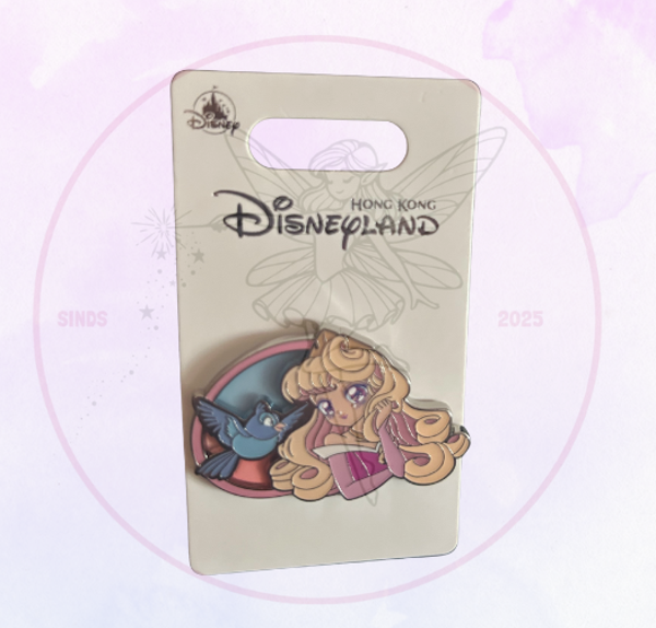 HKDL Pin Doornroosje / Sleeping Beauty Anime Stijl