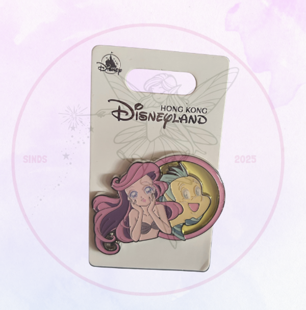 HKDL Pin Ariel Anime Stijl