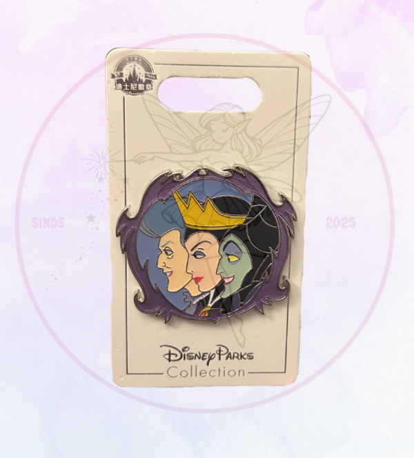 SHDL Pin Villains Lady Tremain, Evil Queen and Malificent