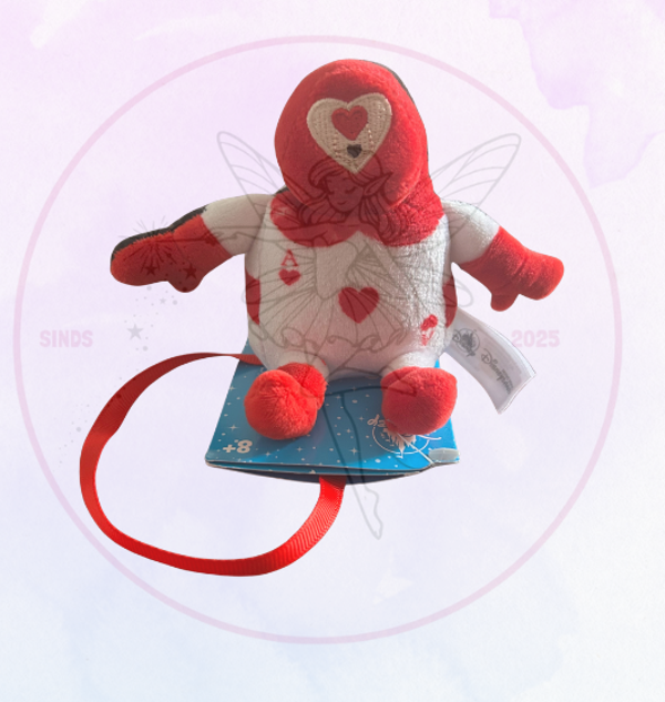 HKDL Shoulderplush speelkaart Alice in Wonderland