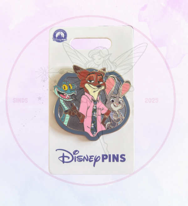 HKDL Pin Zootopia Judy, Nick and Gary