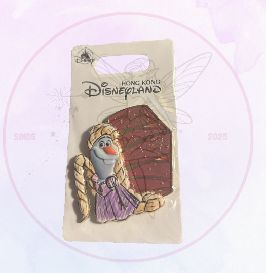 HKDL Pin Olaf als Rapunzel