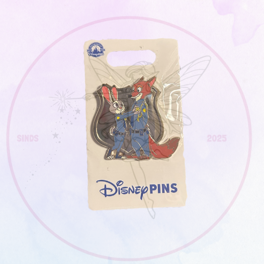 HKDL Pin Judy en Nick badge  Zootopia