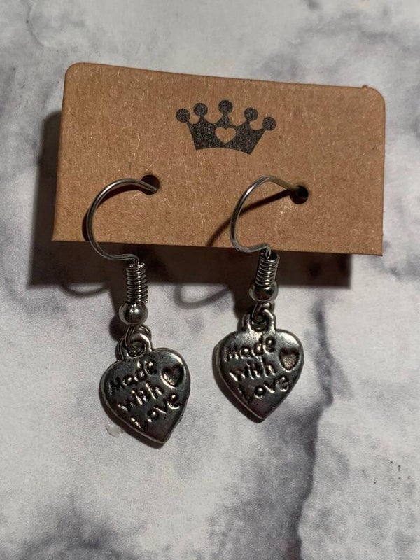 Made with love oorbellen zilver