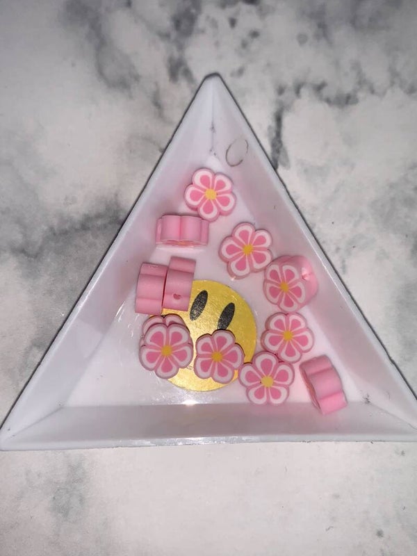 Roze bloemetjes polymeer