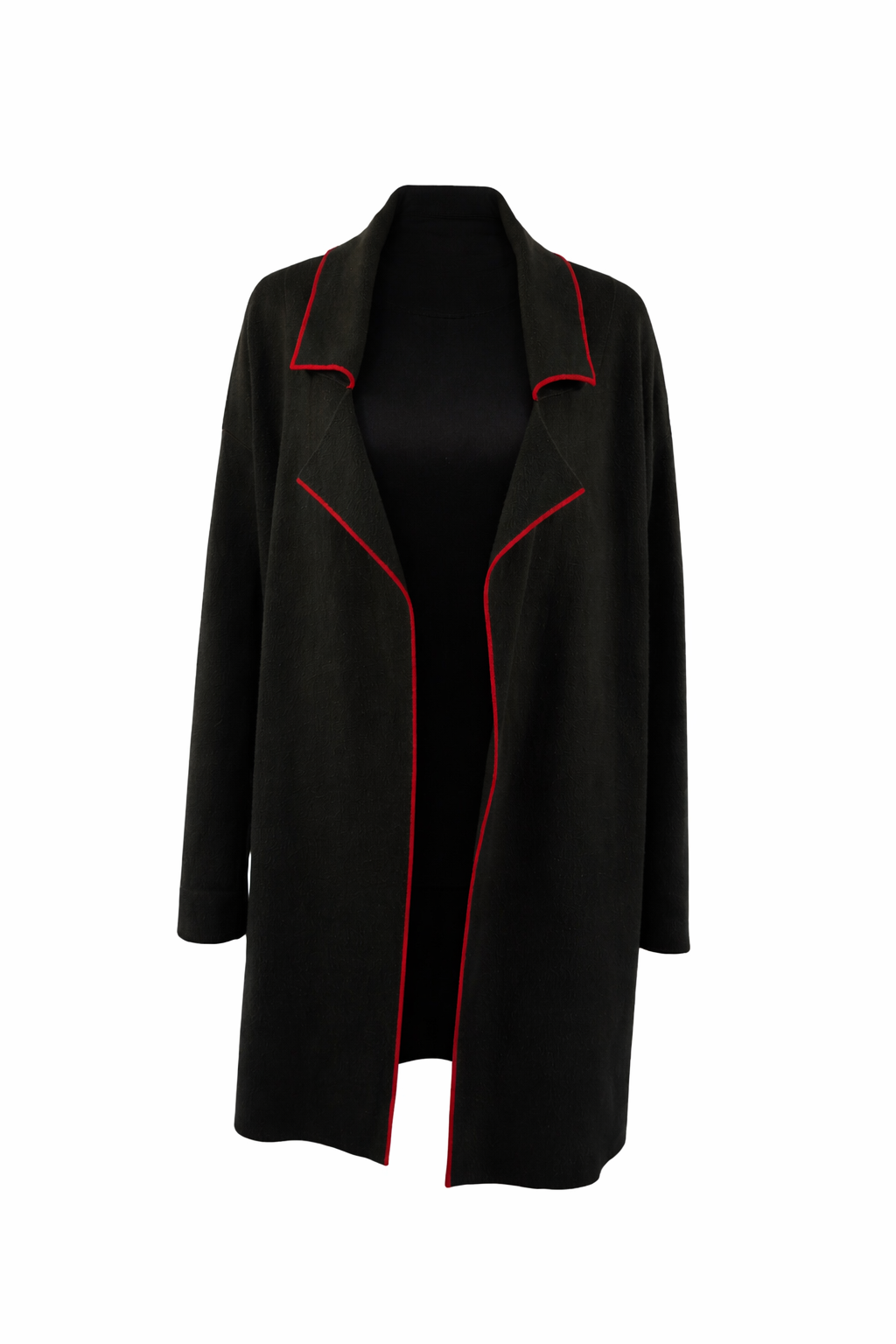 Zara zwart vest met rode bies – maat M Zara black vest with red piping – size M