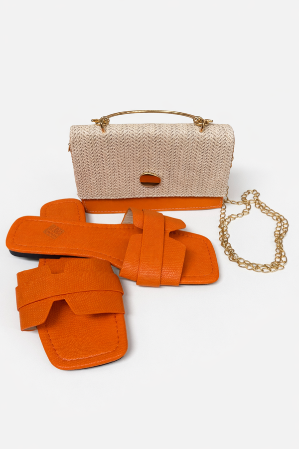 Nieuwe oranje SHEIN schoudertas / New orange SHEIN shoulder bag