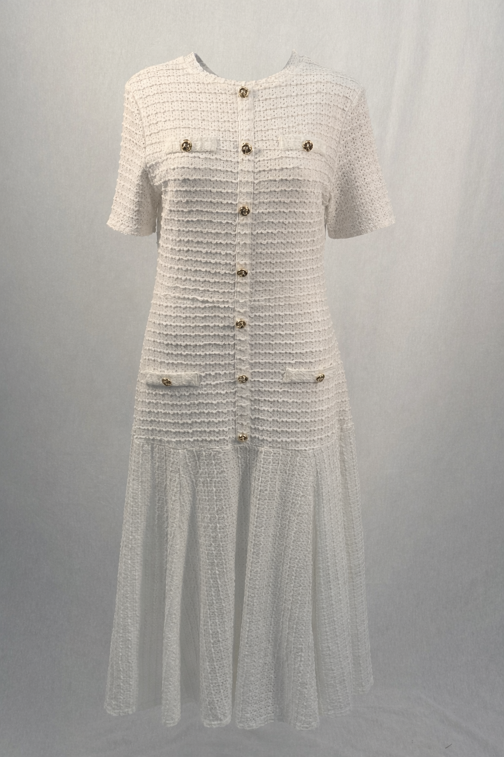 Witte dames jurk maat M/L – nieuw White women’s dress size M/L – new