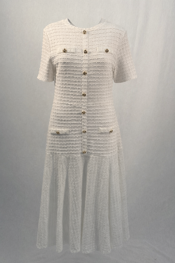 Witte dames jurk maat M/L – nieuw White women’s dress size M/L – new