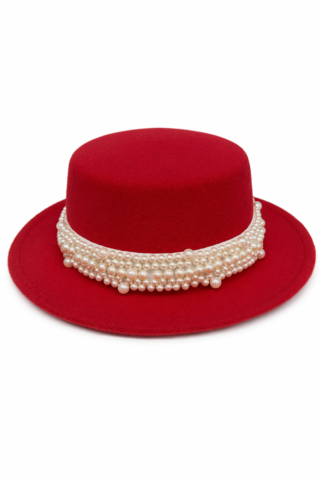 Shein dames hoed rood met afneembare ketting – nieuw Shein women’s hat red with detachable chain – new