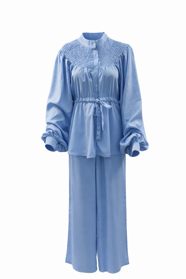 Nieuwe dames 2-delige set lichtblauw maat M/L | New women’s 2-piece set light blue size M/L