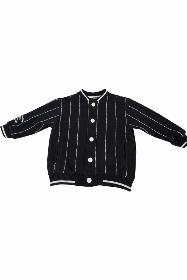 Next kids vest zwart met streepjes maat 1,5–2 jaar – zo goed als nieuw Next kids cardigan black with stripes size 1.5–2 years – like new