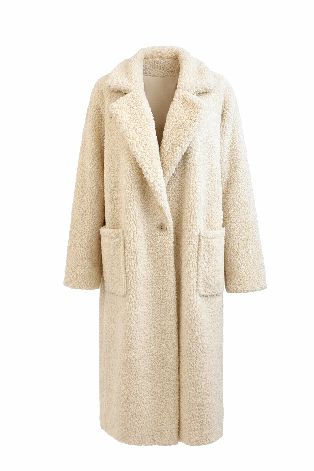 Preloved dames jas crème C&A (one size) – zo goed als nieuw Preloved women’s coat cream C&A (one size) – very good condition