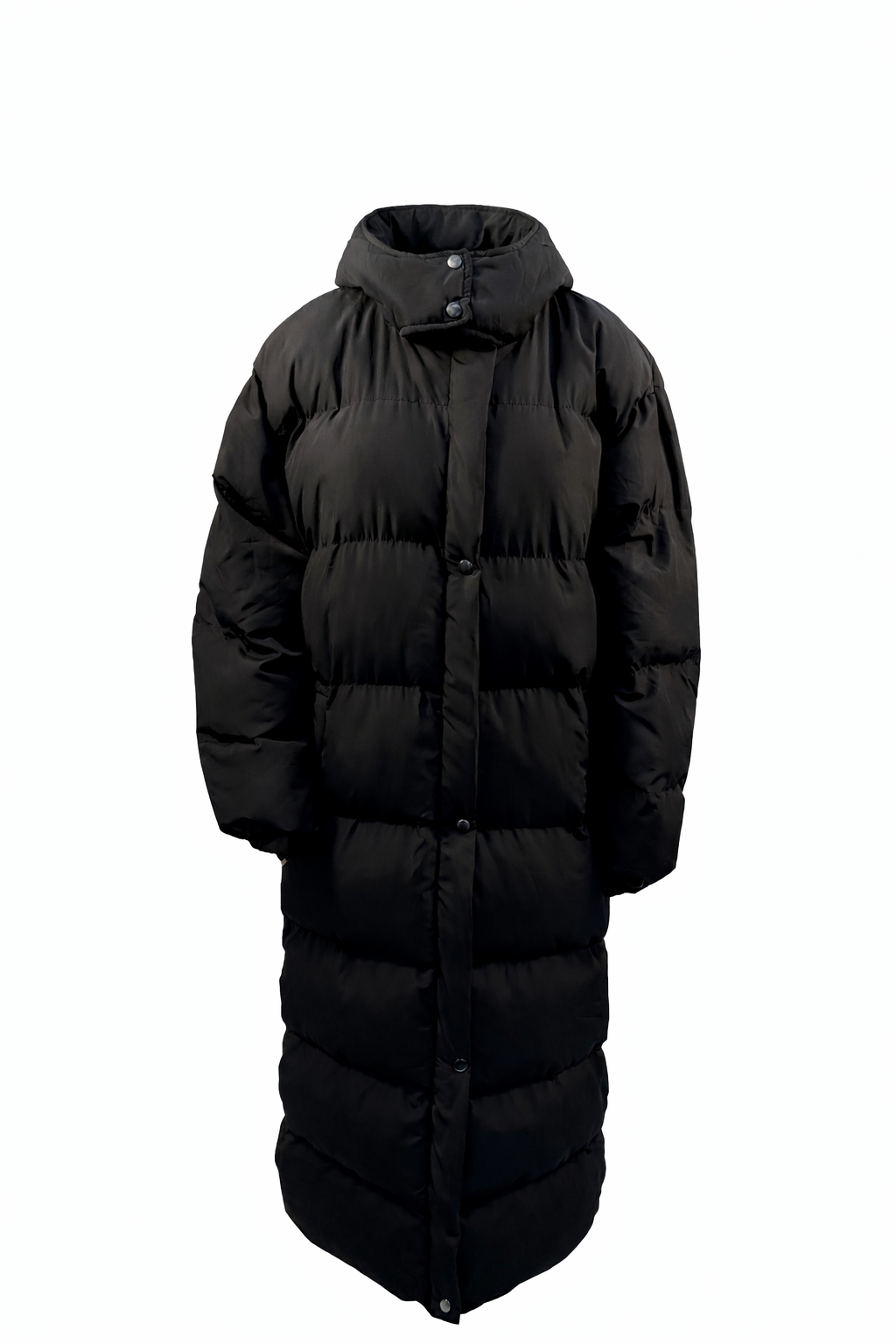 Zwarte Puffer Jas – Oversized Black Oversized Puffer Coat