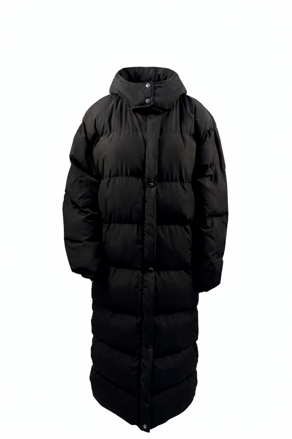 Zwarte Puffer Jas – Oversized Black Oversized Puffer Coat