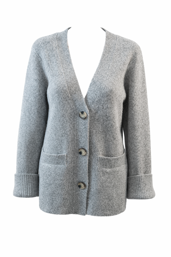 Primark grijs dames vest maat L – heel goed Primark grey women’s cardigan size L – very good