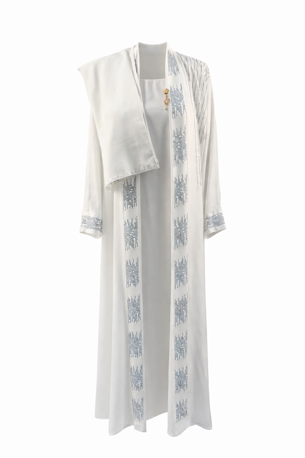 Elegante Abaya met Hoofddoek – Nieuw  Elegant Abaya with Hijab – New ✨