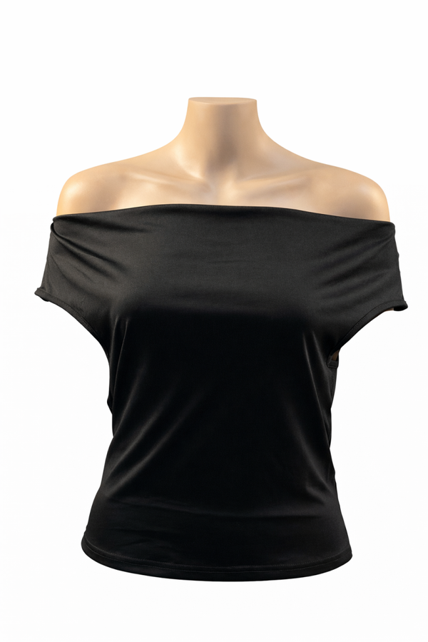 Shein zwart off-shoulder topje maat XL heel goed | Shein black off-shoulder top size XL very good