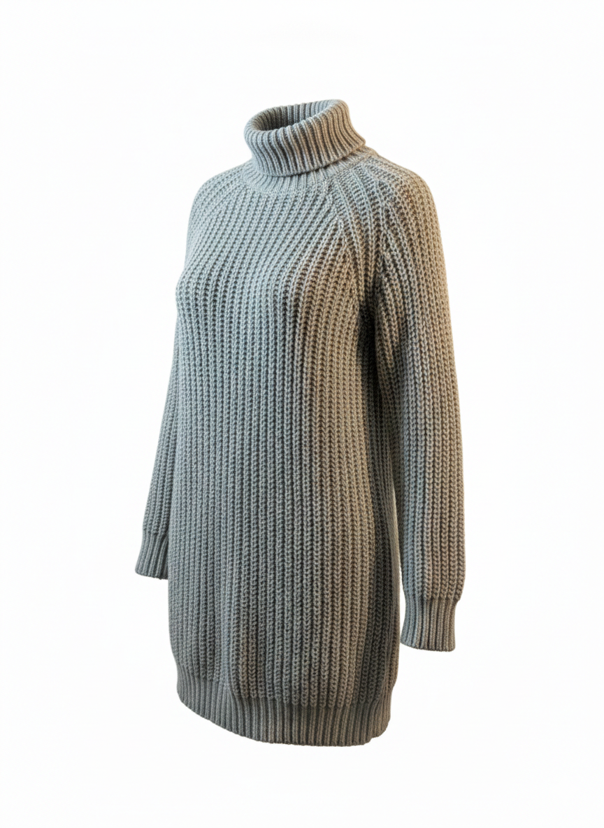 Shein grijze coltrui maat L – heel goede staat Shein grey turtleneck sweater size L – very good condition