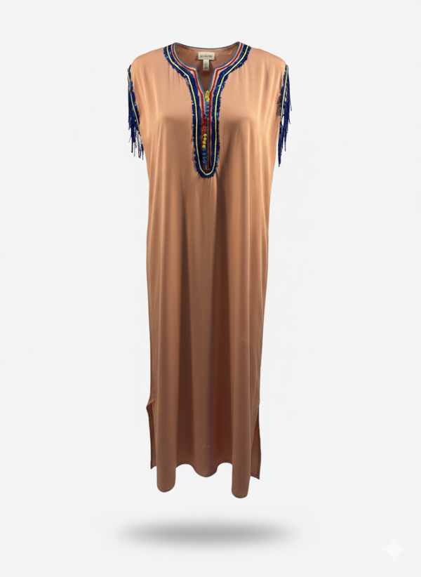 Abaya / lange jurk oud roze maat L -  Nieuw Dusty pink abaya / long dress size  L – New