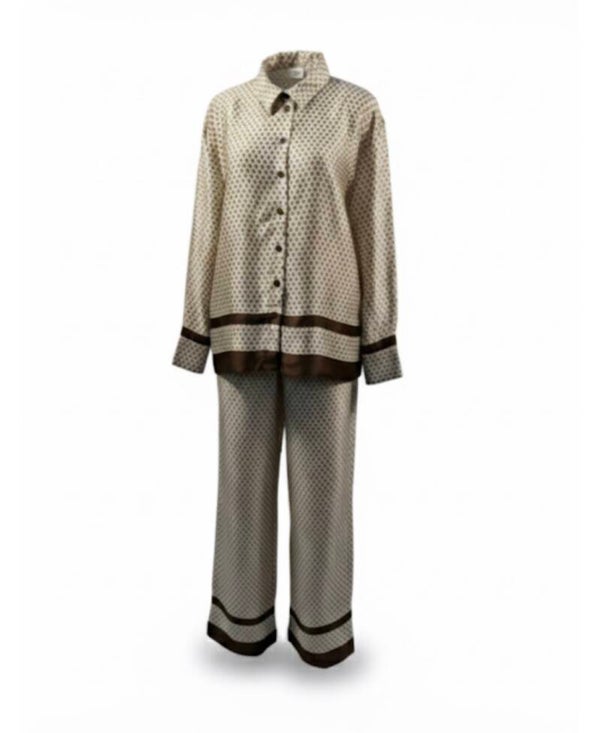 Primark set blouse & broek in nude kleuren – Nieuw – M Primark blouse & trousers set in nude colors – New – M